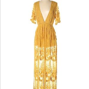 Honey Punch Maxi Jumpsuit M